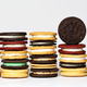 various oreos stacked on top of each other